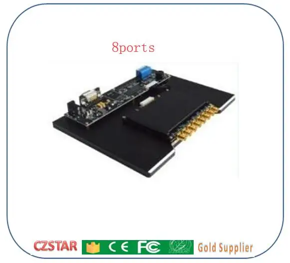 8ports impinj reader Качество Долго Диапазона uhf 840-960 mhz rfid антенна 865 МГц работать с impinj uhf reader для складских запасов спорт времени системы - Цвет: 8ports impinj reader