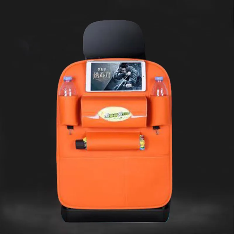 

PU Leather Car Storage Bag Creative Car Organizer Car Seat Cover Multifunctional Seat Back Bag Dirt-resistant Easy Clean