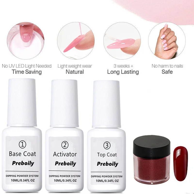 4pcs Set13 4 шт./компл. погружения Системы набор для ногтей Nail Art порошок погружения с Dip база активатор вставка из жидкого геля для ногтей Цвет натуральный сухой без лампа для лечения Ногтей - Цвет: 4pcs Set13