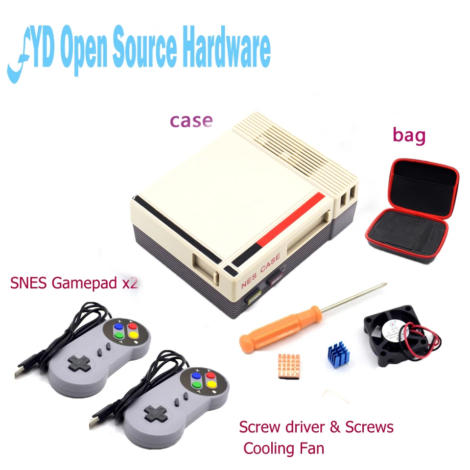 1 комплект Mini NES чехол посылка Raspberry Pi 3 2 B + Classic для RetroPie 3/2/B +|raspberry pi case|raspberry b casecase