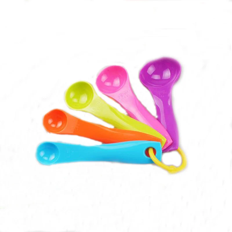 5 Pcs Multi-Color Measuring Spoons Plastic Libra Kitchen Scales Baking Pastry Tool Weighing Tools Kitcehn Gadget 2019 | Дом и сад