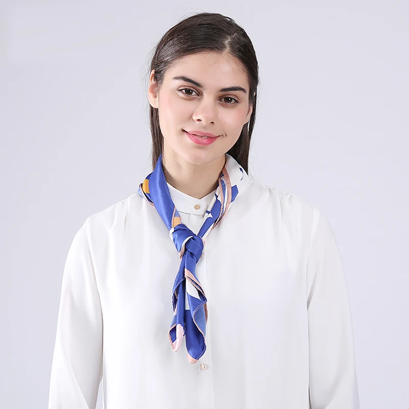 Женский шарф-Бандана Marte &amp Young модный квадратный цветочный шейный платок из