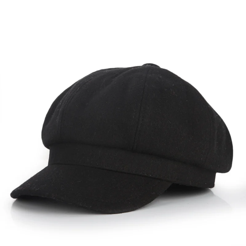 Super warm Fashion Artist Wool Women Beret Hat For Cap Female Casual Dome Bare Chapeu hats Boina | Аксессуары для одежды