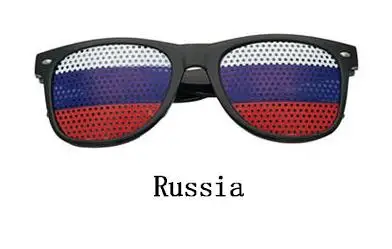 7 Штырьковые очки с отверстиями, линзы с национальным флагом, вечерние реквизиты, аксессуары для украшения, рисовые ногти, ретро очки, игровые очки L3 - Цвет линз: 7