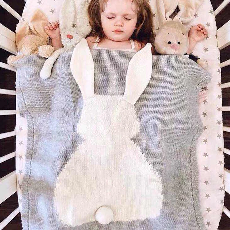Новое популярное детское постельное белье Вязаное одеяло мягкие одеяла для