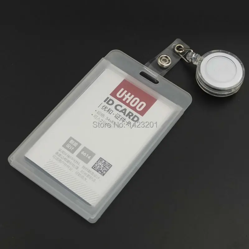 5 шт./лот жесткий держатель для удостоверения личности + выдвижная катушка YOYO шнур