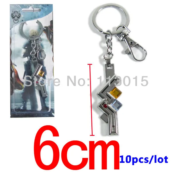 10 шт./лот молния возвращает Final Fantasy VII ожерелье цепочка для ключей XIII FF13 Lightning
