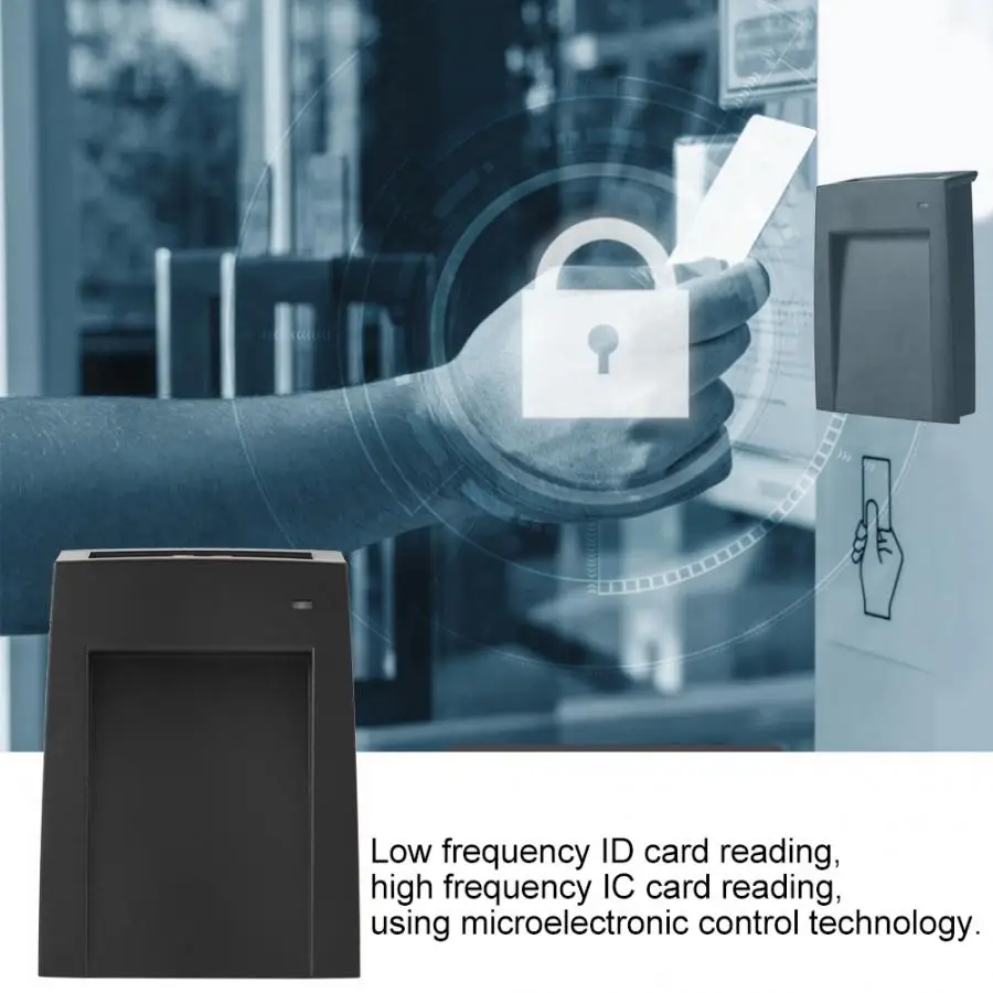 Кард ридер 125 кГц считыватель карт USB RFID черная система контроля