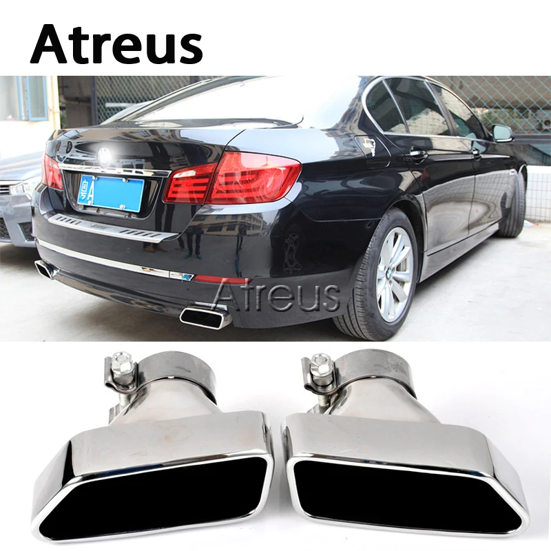 Atreus 1 пара хромированный 304 нержавеющая сталь автомобильный глушитель выхлопной