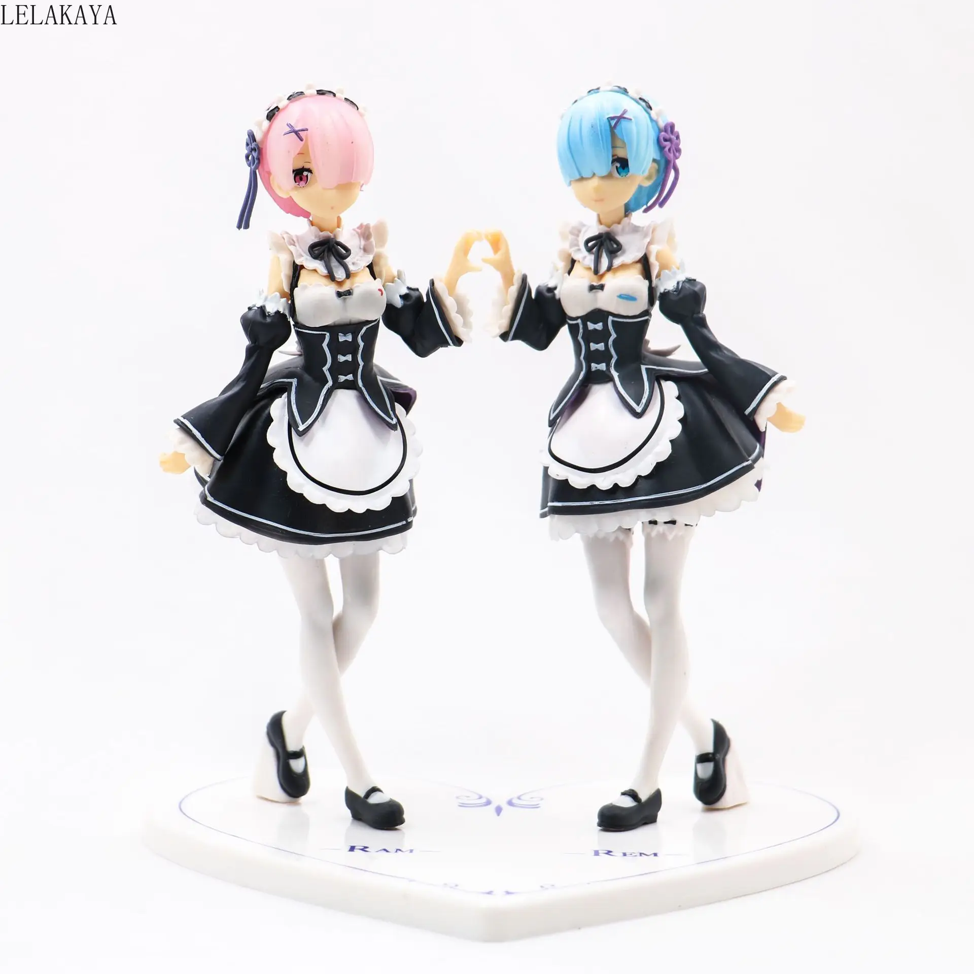 2 шт. японского аниме Re: жизнь в другом мире от Zero Rem & Ram Maids Heart Ver. 1/7 ПВХ фигурку