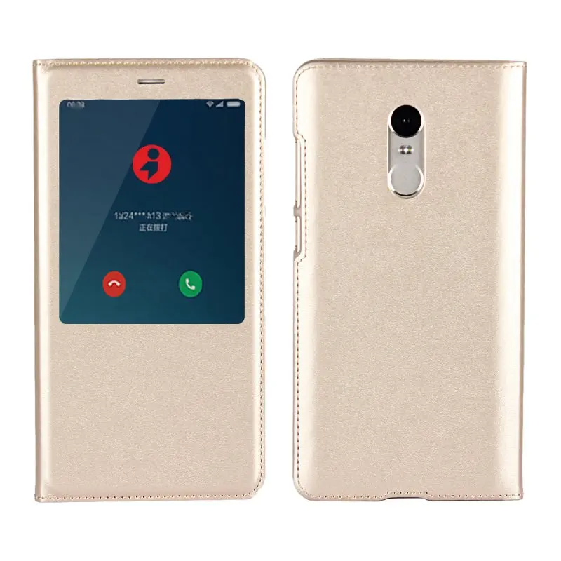 Для Xiaomi Redmi Note 4 4X Coque/Чехол кожаный флип-чехол с окошком для Redmi Note 4 X Pro Etui Hoesje Funda