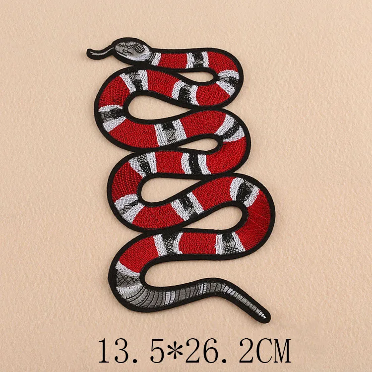 Популярные Цветы Hexapod нашивки Змея для одежды утюжок на шитье вышитые тканевые