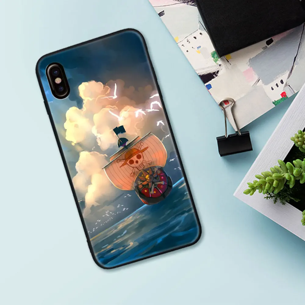 Чехол для iPhone x xr xs max One Piece Luffy Matte Ace Thousand Sunny чехол iphone 5 5s se 7 8 6 6S Plus телефона |