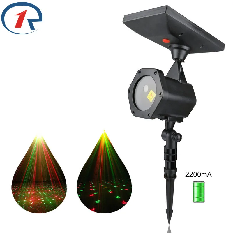 ZjRight Солнечный источник питания лазерный сценический светильник со встроенным