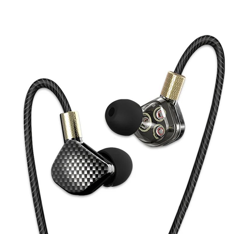 Наушники KD6 В Ухо спортивные наушники HiFi сабвуфер с 6 блоками динамиков 3 драйвера