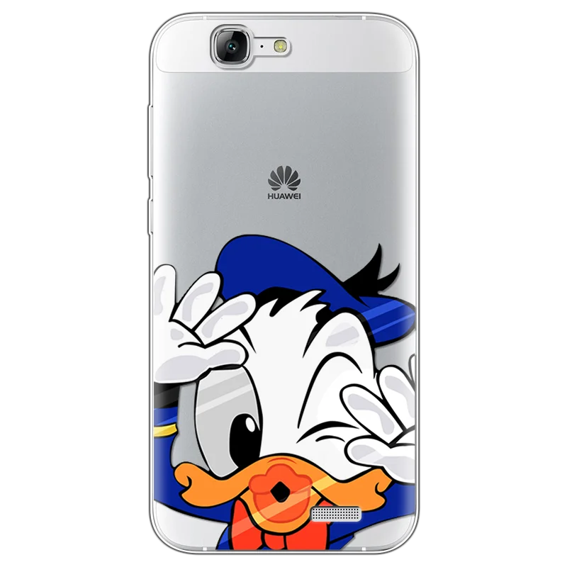 Мультяшный милый ТПУ защитный чехол для Coque huawei G7 прозрачный для huawei Ascend G7 C199 5,5 дюймов чехол задняя крышка с рисунком