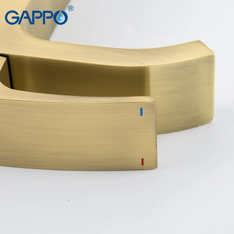 GAPPO смеситель для раковины водопад Золотой Бронзовый Смеситель ванной комнаты