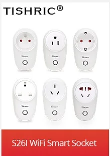Tishric T30 10A WiFi умная розетка AU/FR/EU/UK/US Беспроводная розетка, умная розетка, поддержка Alexa Google IFTTT