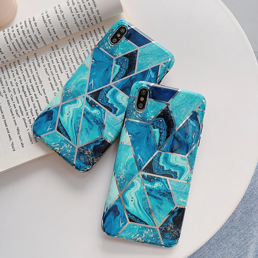 Чехол для телефона SUYACS Fantasy Dream marble для iPhone 11 Pro Max 7 8 Plus X XR XS Max 6 6S гальванический геометрический мягкий чехол-накладка