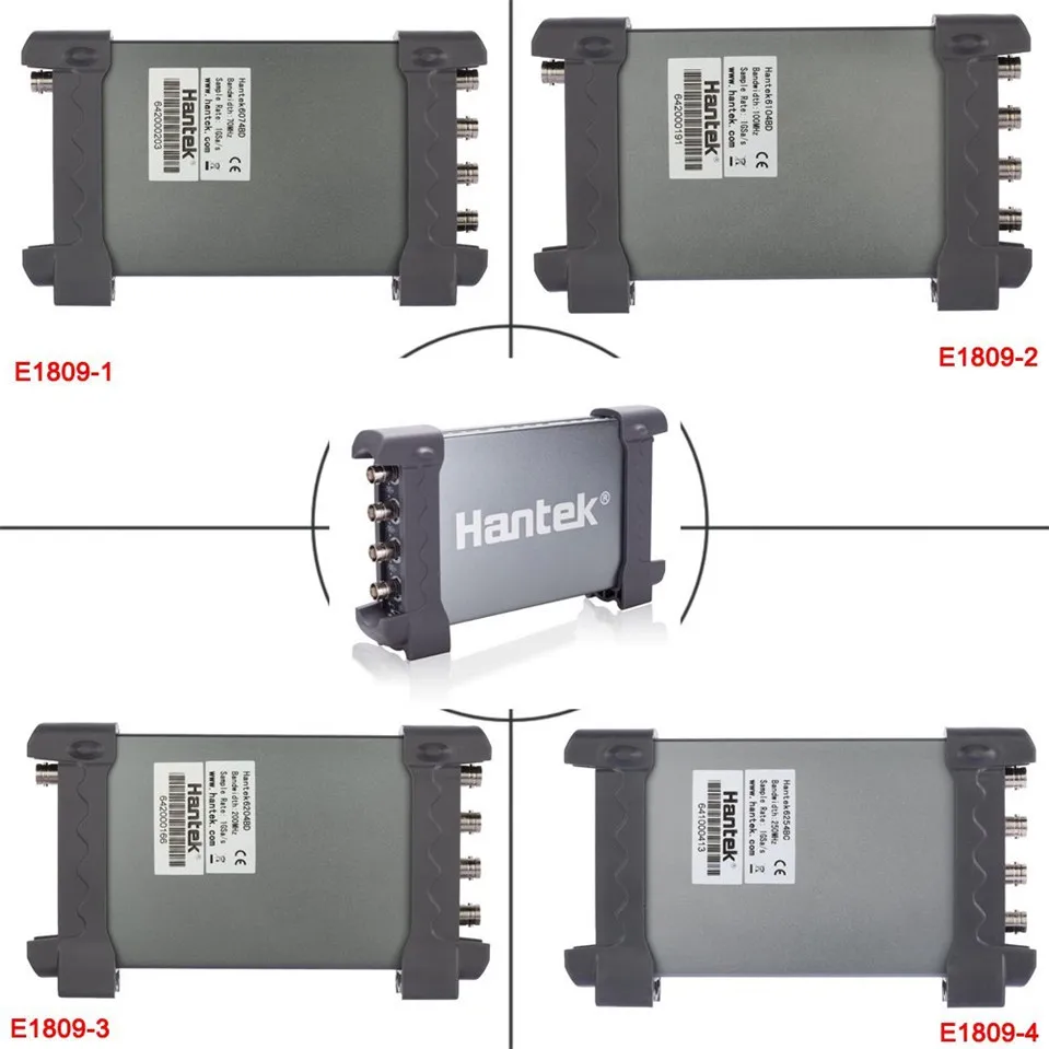 Hantek 6254BD Osciloscopio ПК на базе портативной цифровой осциллограф 4 Каналы 250 МГц USB