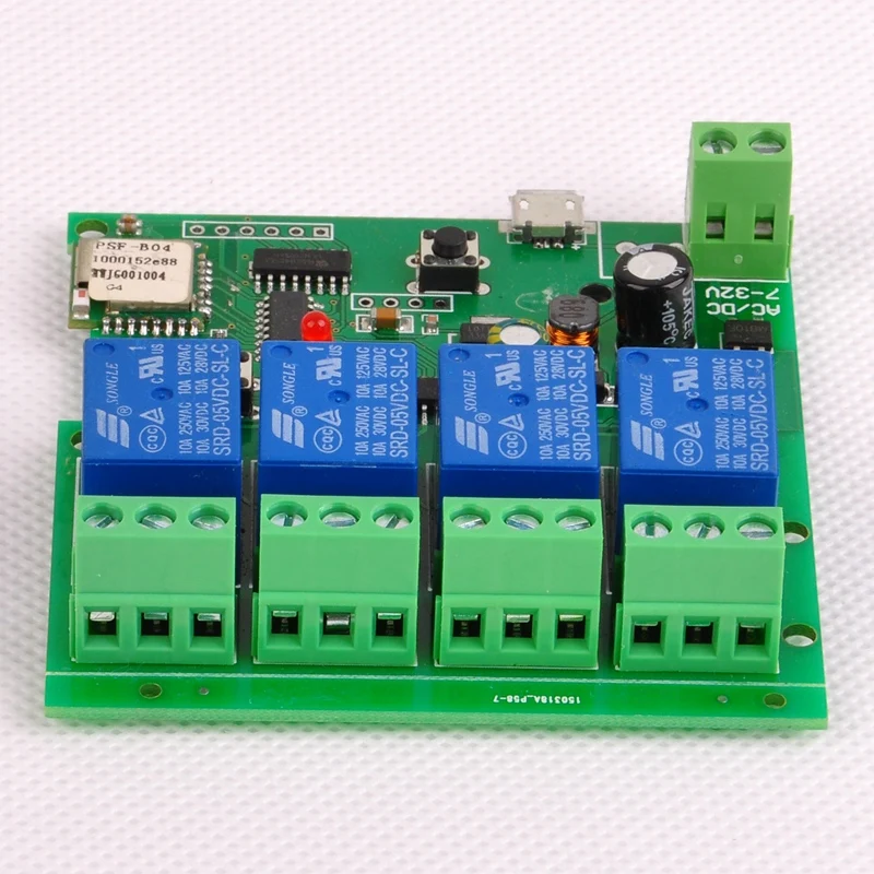 Для Dc7 32V 4Ch Wifi переключатель беспроводной релейный модуль умный дом