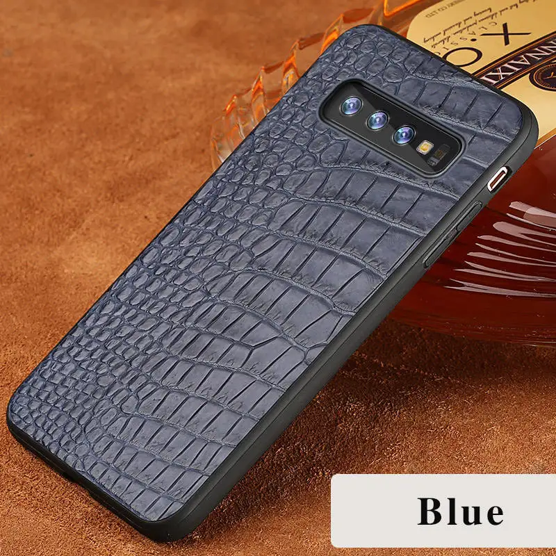 Luxury Genuine Leather case For Samsung Galaxy s10 9 8 7 6 plus Shockproof Crocodile funda back cover Note a50 |