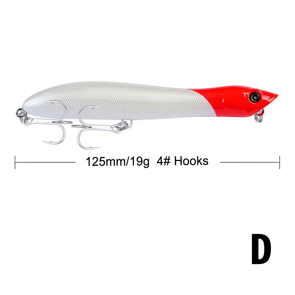 D Рыболовные приманки Peche VIB Shads воблеры Topwater гольян Тонущий Карандаш Рыболовные снасти инструменты искусственная живопись жесткие приманки Pesca - Цвет: D
