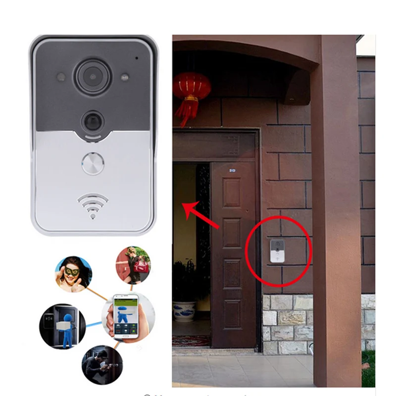 

720P IP Wifi Doorbell Camera With Motion Detection Alarm Wireless Video Intercom Phone Control IP Door Phone Wireless Door Bell