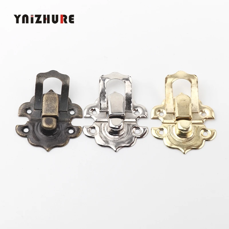 30*29 мм 4 шт. антикварная железная шкатулка для ювелирных изделий замок на застежке деревянная Подарочная коробка для вина Сумочка с пряжкой фурнитура Аксессуары