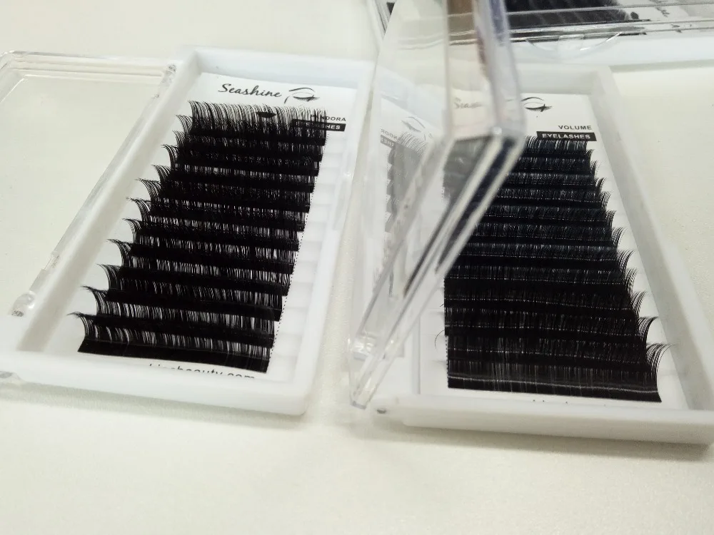 

Mix Trays Natural False Individual Eyelashes L curl Eye Lashes Extension Eyelash 100% handmade free shipping