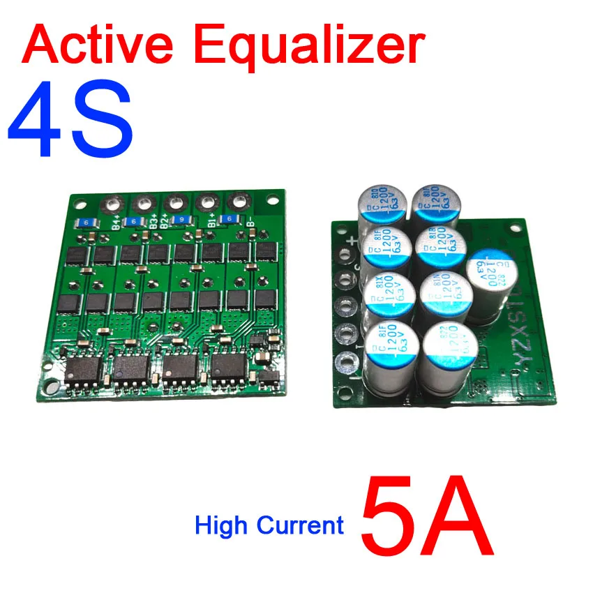 

3S 4S 12V Li-ion Lifepo4 Lithium battery Active Equalizer protection board 5A current Equivalent parallel Balance 3.2V 3.7V