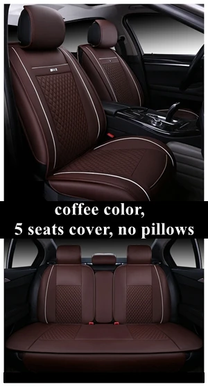 coffee standard Автокресло Обложка для Audi a1, a2, a3, a4, a5, a6, a4 b8, a4 b6, a3 8 P, a6 c5, a4 b7, a6 c6, q5, q7, alfa Romeo 159 Lada granta Веста - Название цвета: coffee standard