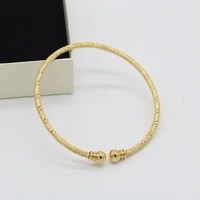 wire bangle engraved design thin cuff bangle yellow gold filled classic womens bracelet gift drop shipping