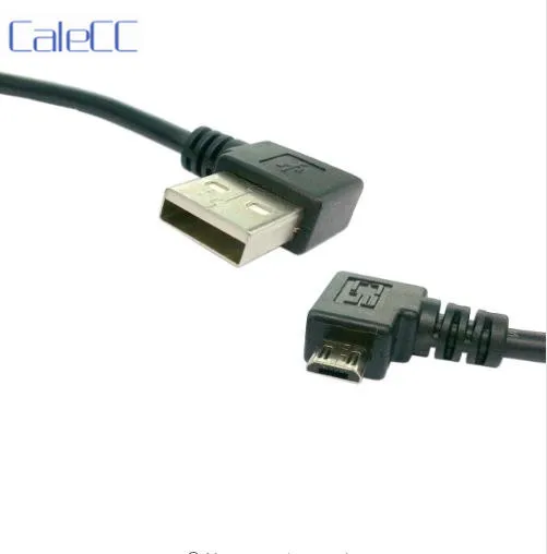 15 см короткий 90 градусов USB 2 0 к Micro B Мужской кабель позолоченный правый угол