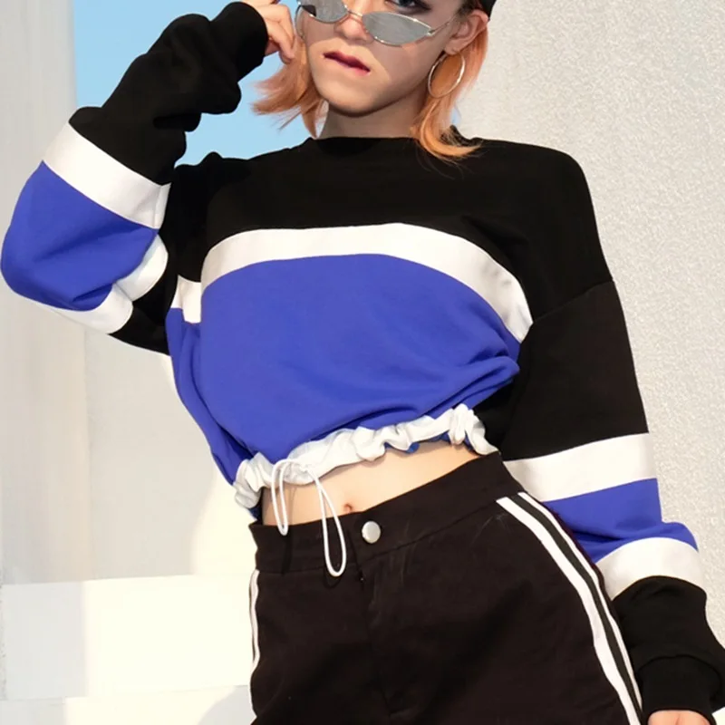 Женская свободная толстовка с капюшоном в стиле хип хоп пуловер модная осенне