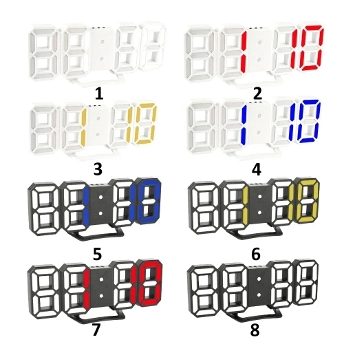 15% 3D LED Digital Clock with Night Mode Adjust the Brightness | Дом и сад