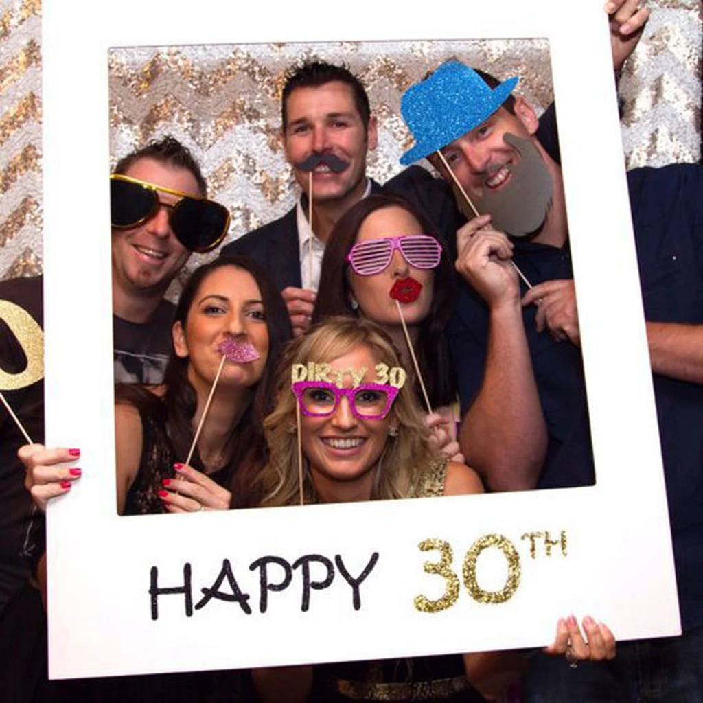 Рамка для селфи с надписью Happy 30th Birthday | Дом и сад