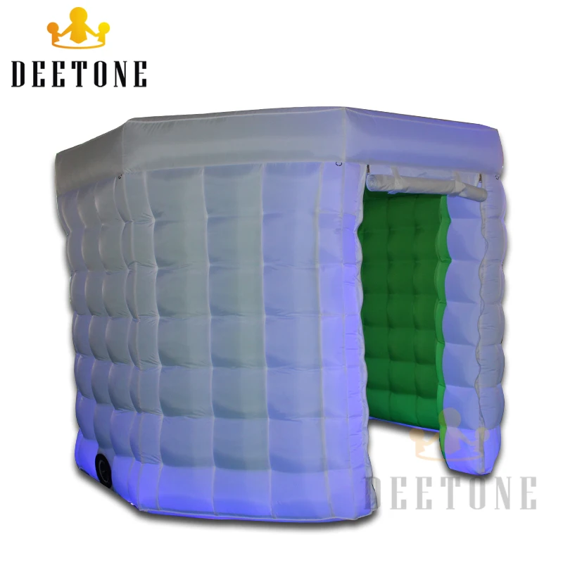 DEETONE красочное освещение 2 двери надувной восьмиугольник фото стенд корпус