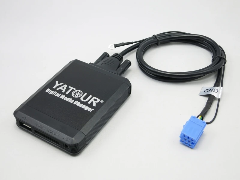 Mini Yatour YT-M07-BM1 Digitaler Musikadapter USB Rundpinanschluss SD kompatibel mit iPhone iPod iPad AUX Adapter BMW 