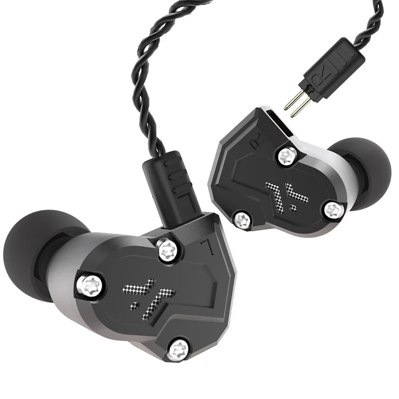 black no mic Revonext QT3s 2DD+ 2BA гибридные наушники-вкладыши HIFI DJ Monito, спортивные наушники для бега, наушники, гарнитура, вкладыши, обновление для QT2 - Цвет: black no mic