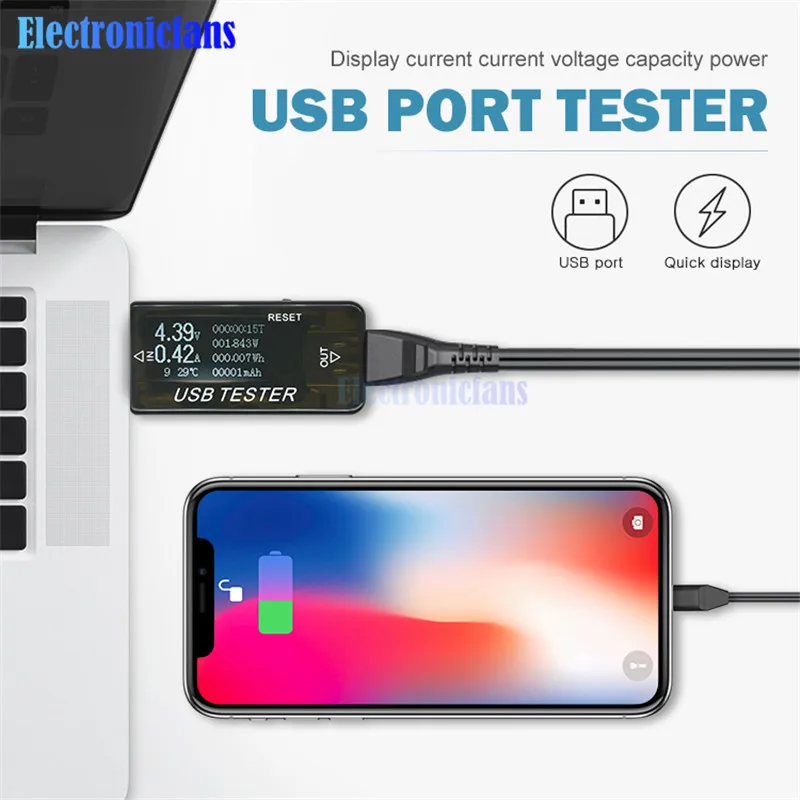 6 в 1 0-5A DC 4-30 в USB порт тестер дисплей напряжение тока мощность USB вольтметр мощность амперметра тестер мультиметр