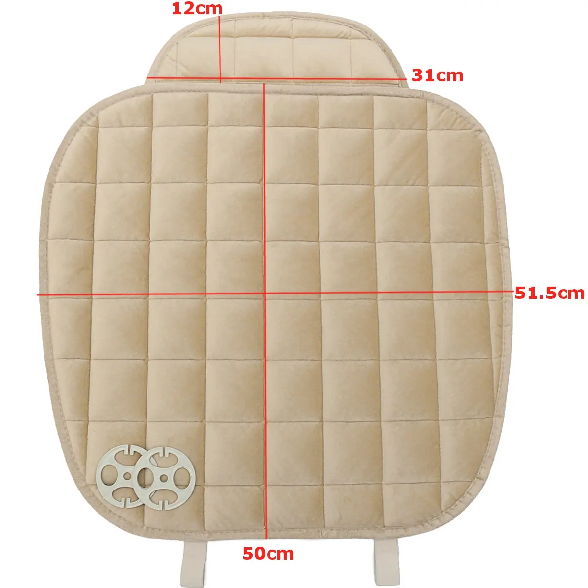 Car Front Rear Universal Seat Cover Winter Warm Black Seat Cushion Anti-Slip Rear Back Chair Seat Pad For Vehicle Auto Protector