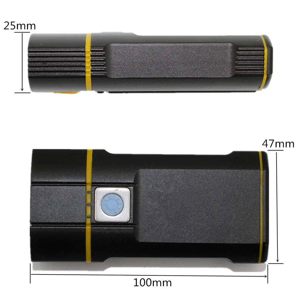Светодиодный фонарик с зарядкой через USB велосипедный фонарь 2x для переднего