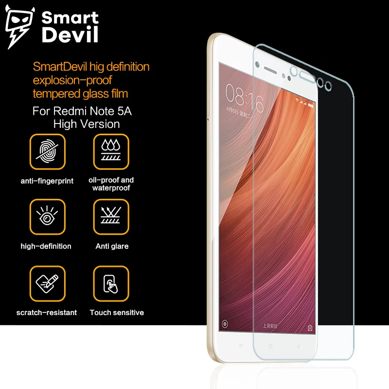 Защита экрана SmartDevil для Xiaomi Redmi 5A/note 5A/5 Plus защитная пленка из закаленного стекла