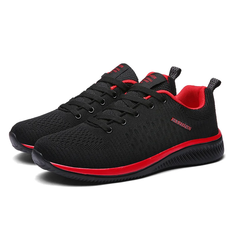 Black Red A Bomlight/мужские вулканизированные кроссовки; коллекция года; дышащие мужские кроссовки в полоску для улицы; Мужская обувь; Zapatos De Hombre; размера плюс 47 - Цвет: Black Red A