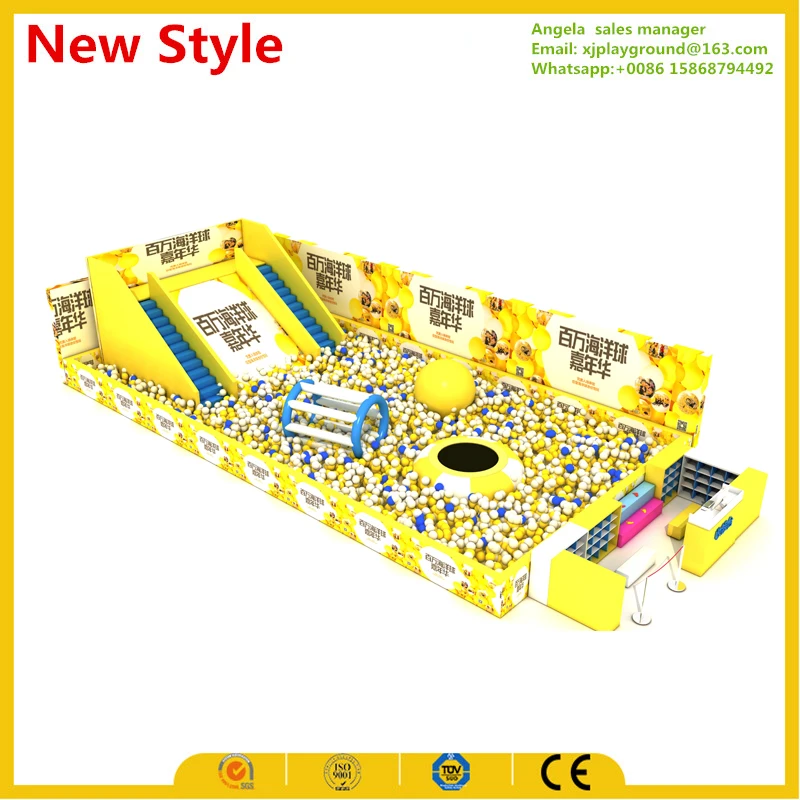 Поставка детской крытой игровой площадки с шариковым бассейном для школы|indoor