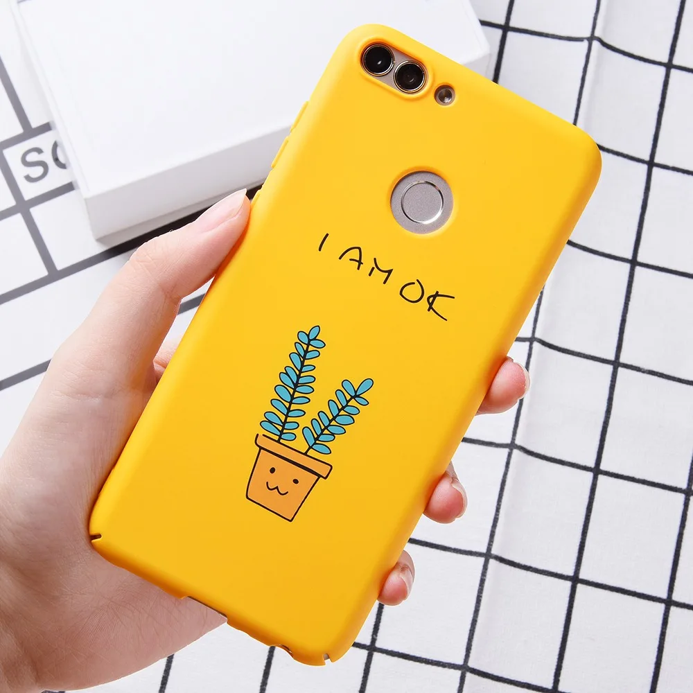 TOMKAS цветочные чехлы для huawei P20 Lite чехол с милым животным рисунком жесткая матовая