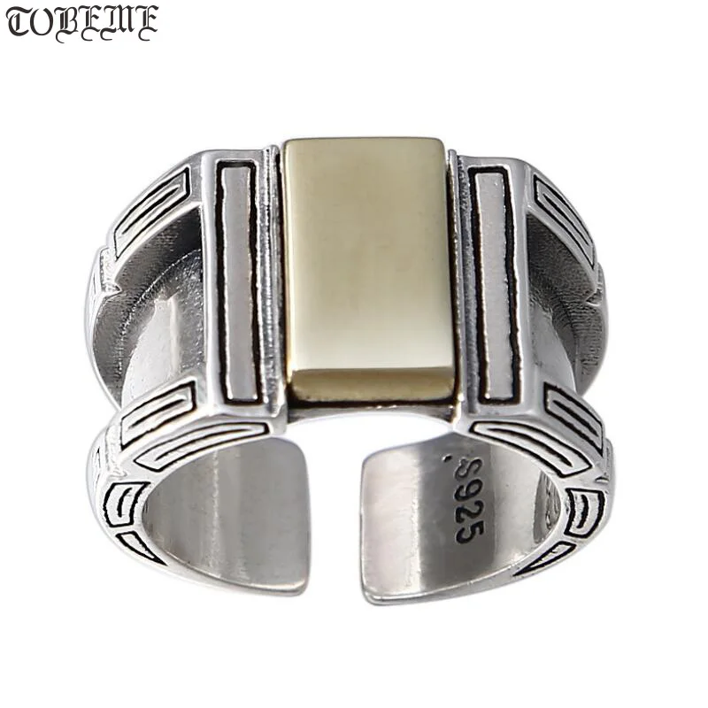 

Handmade 925 Silver Man Ring 925 Sterling Silver Punk Ring Pure Silver Male Ring Resizable