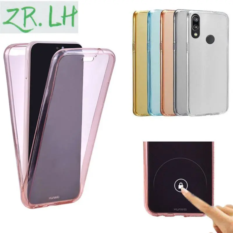 Силиконовый чехол из ТПУ с полным покрытием 360 градусов для Huawei p40 Pro p30 p10 p8 Lite 2016 2017
