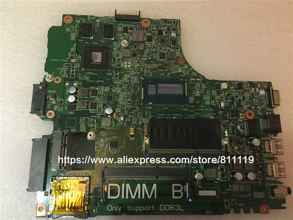 

CN-0NJ6T0 NJ6T0 0NJ6T0 For Dell Latitude 3440 La series Laptop Motherboard with I3-4010 CPU,All functions fully Tested!